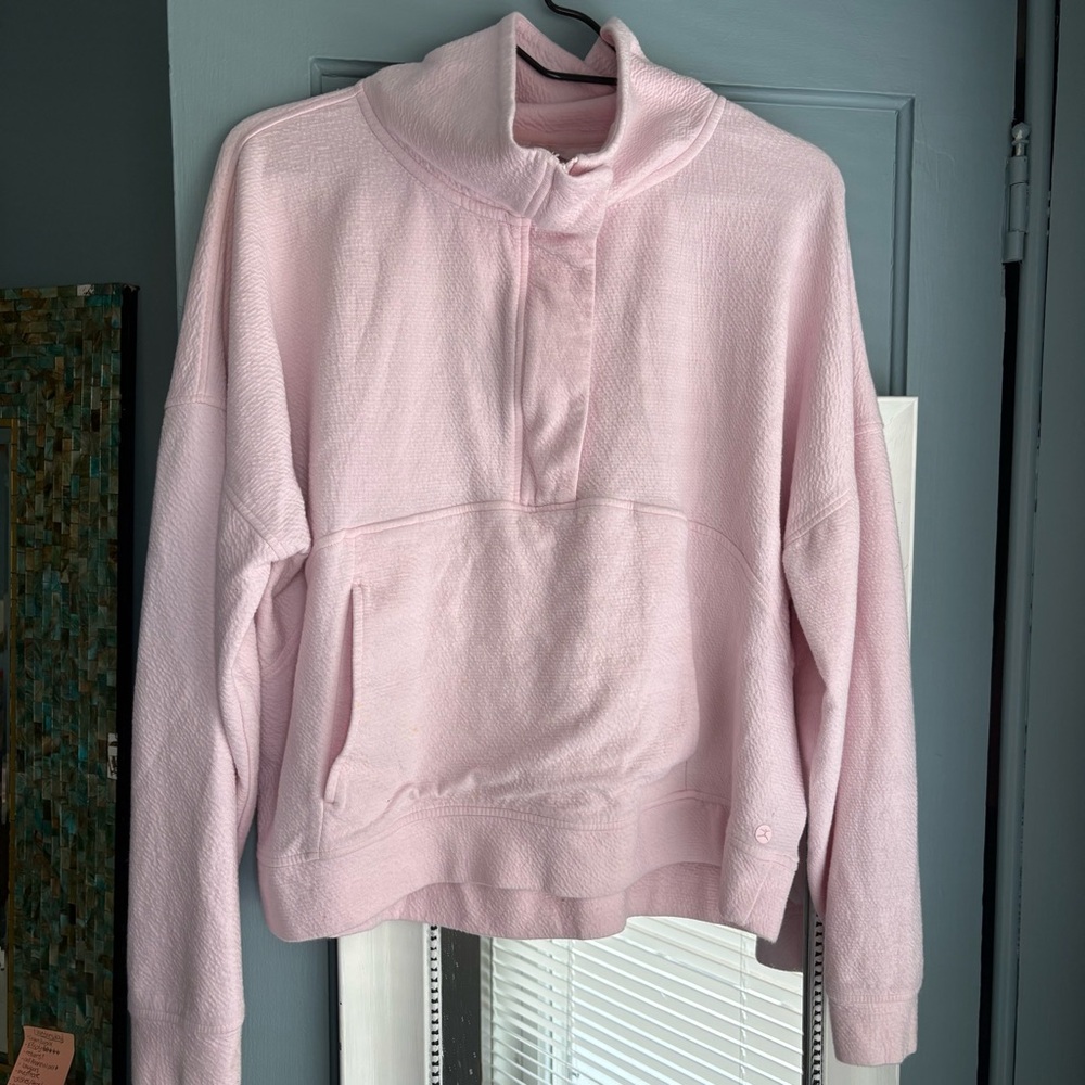 Light Pink Quarter-Zip Pullover